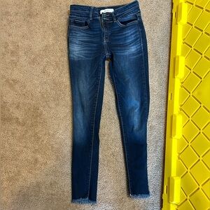 Kancan Signature Denim Raw Hem VBK1490A  Skinny Jean Size 27